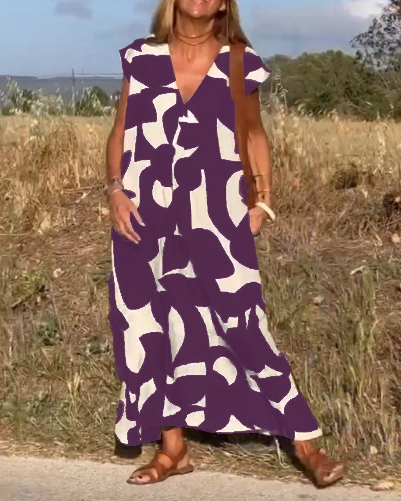 Nola | Elegant Print Dress