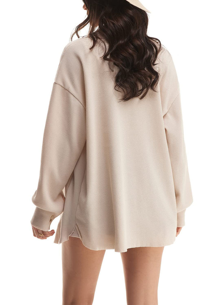 Charlina | Cozy Waffle Shacket