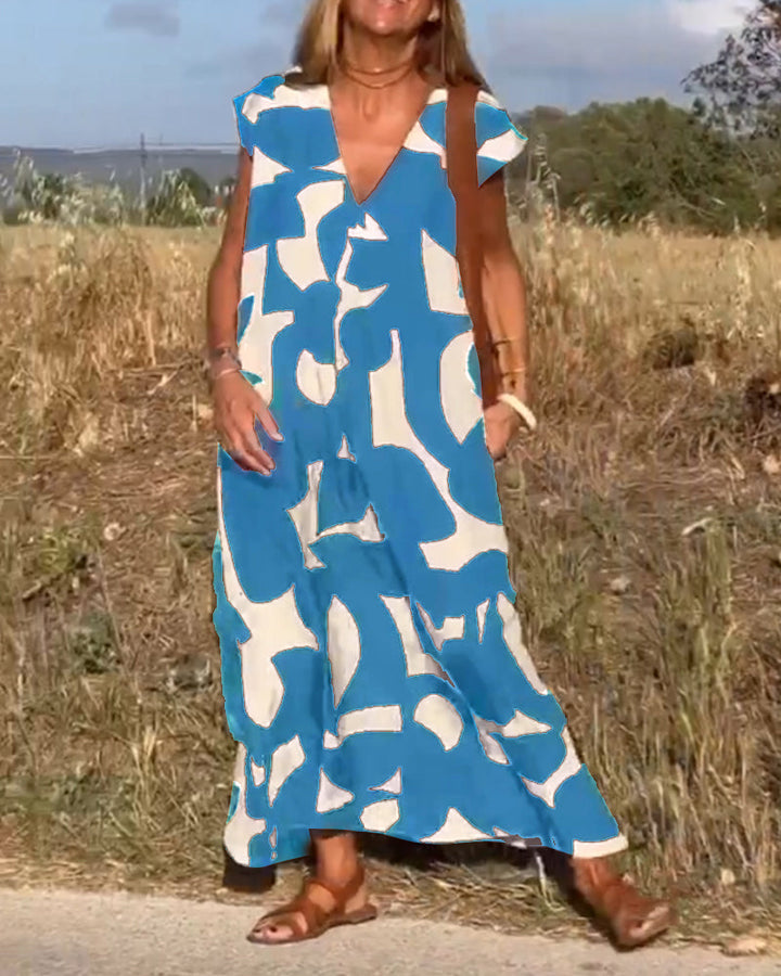 Nola | Elegant Print Dress