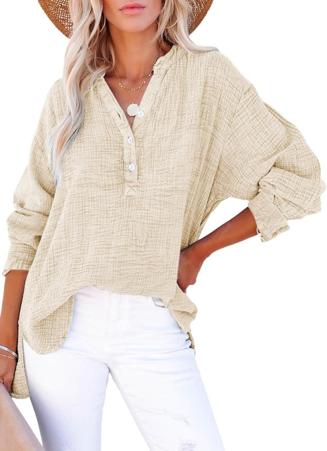 Vicky | Casual Button Blouse