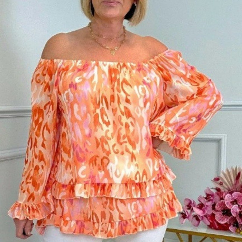 Lucinda | Draped Off-Shoulder Blouse